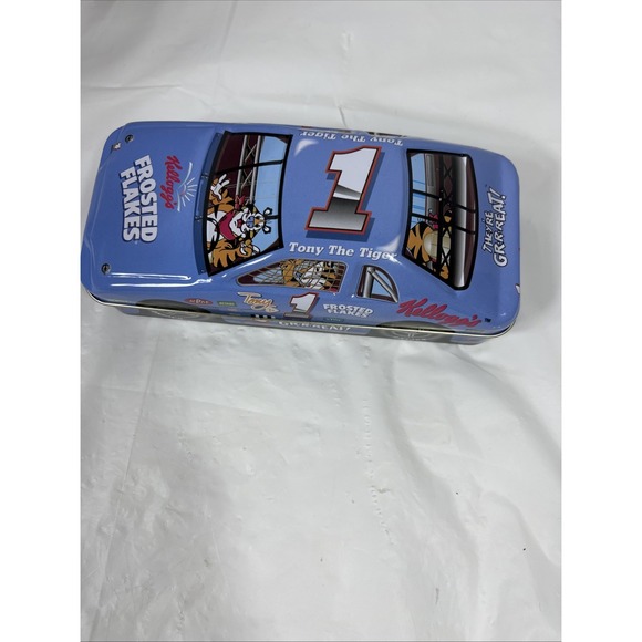 Other - Kellogg's Frosted Flakes Car Tin 1998‎ Tony The Tiger Racing Container Kellog